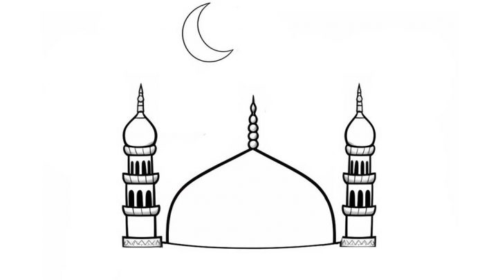 coloriage mosque