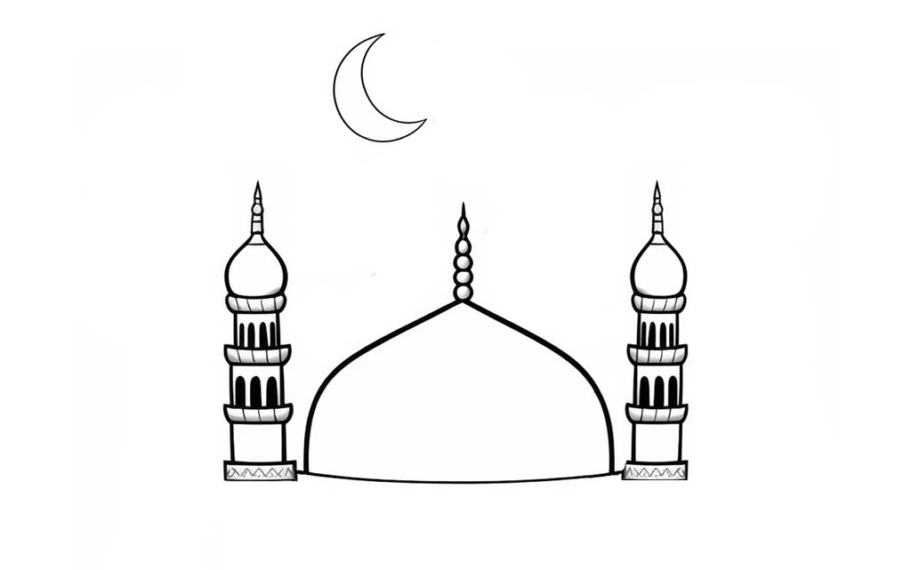 coloriage mosque